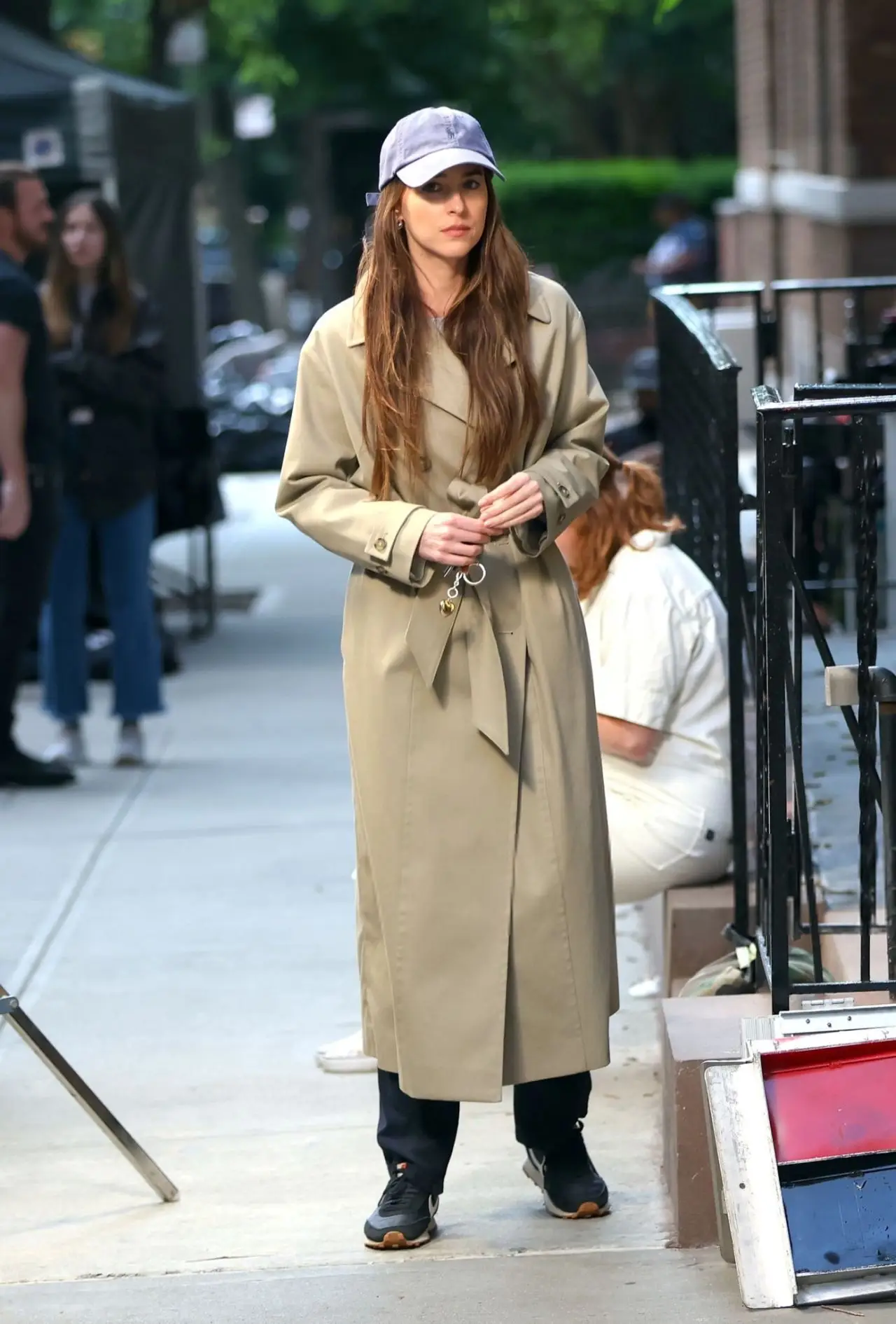 DAKOTA JOHNSON AT THE MOVIE SET OF THE MATERIALISTS IN NEW YORK06